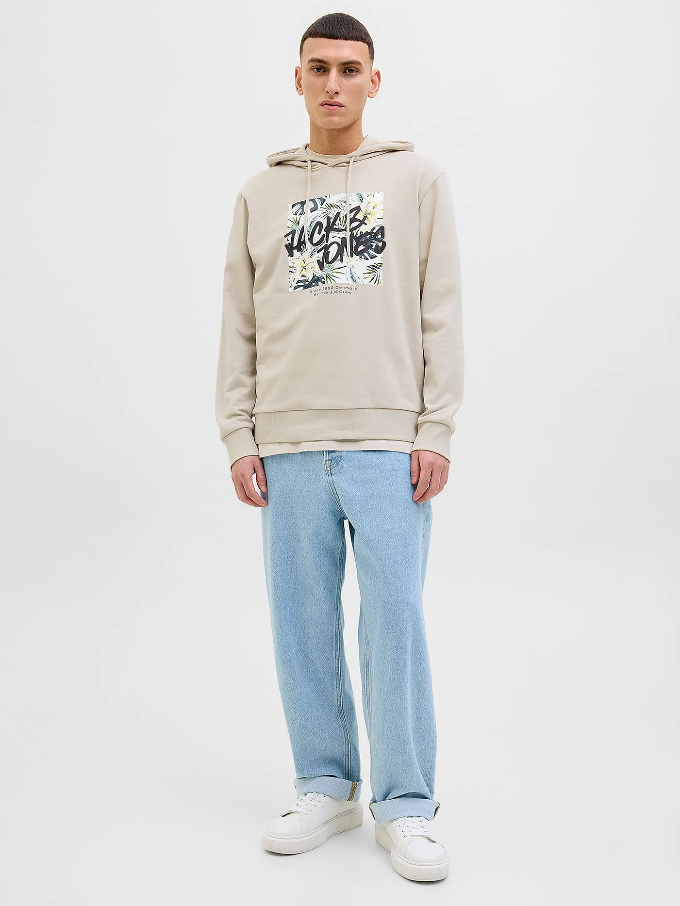 JACK & JONES | Kapuzensweater - Hoodie JJHAWAII | beige